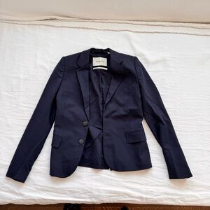 BaBaton navy wool suit jacket size 00